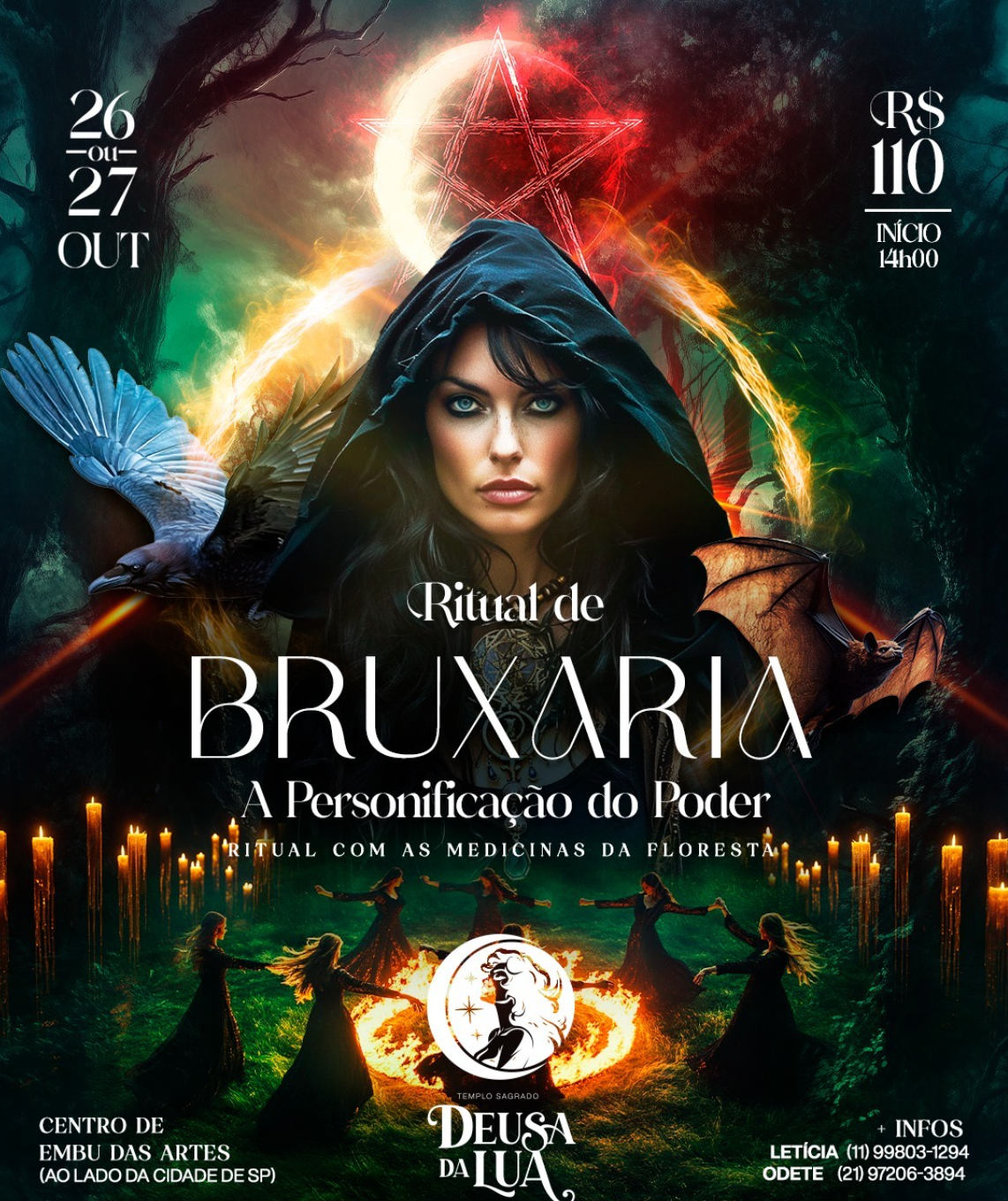 ritual de bruxaria em comemoração ao halloween